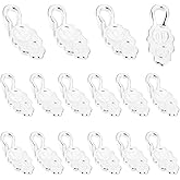 Beebeecraft 1 Box 30Pcs Glue on Bails Leaf Pendant Bails Charms 925 Sterling Silver Plated Flat Pad Shovel Charms Connector for Jewelry Making DIY