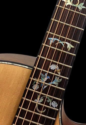 Inlaystickers Fret Markers for Guitars - Winding Vine w/Bird F-057CDY - Image 5