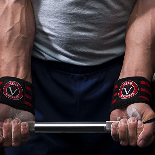 Spartan Star Best Crossfit Wrist Wraps (18" 1 Pair) with Thumb Loop For