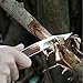 Z ZANMAX Folding Knife, 440C Stainless Pocket Knife Wood Handle Outdoor Camping Survival Hunting Knife Blade with Genuine Leather Sheath, Lockback Folding Knife, 3.5-Inch, Gift for Him