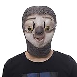 molezu Halloween Novelty Costume Party Latex Jungle Animal Masks Sloth Bear Head Rubber Mask