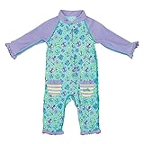 UV Skinz UPF 50+ Baby Girls Sun & Swim Suit 3/6m Lavender Butterflies