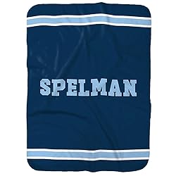 Spelman College Jaguars Primary Logo Stripes Sherpa