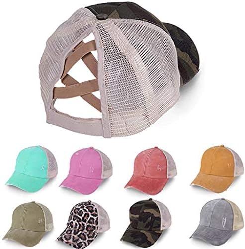 Black cotton dad hat with mesh back panel.