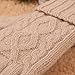 ELMA Women's Wool Knitted Winter Gloves Mittens Super Warm Lined Texting Touchscreen (One size, Beige)