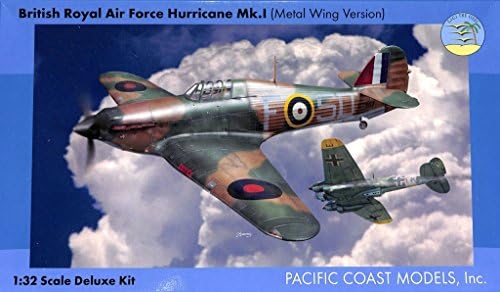 Pacific Coast Models 1:32 RAF Hurricane Mk.I Metal Wing Version Kit #32012