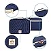 YOUSHARES A4 Documents Bag Portfolio Organizer Holder - Multifunctional Travel Pouch Handy Zippered Case for Notebook, Ipad, Documents and Pens (Blue)