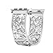 FresherAcc Compatible with Apple Watch Band 40mm 44mm Series 5 4 38mm 42mm Series 3 2, Floral Replacement Straps Compatible for iWatch Bands Bling Women Girls (Silver 40mm 38mm)