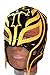 WWE Official Rey Mysterio Youth Size Black and Yellow Wrestling Mask Licensed by First_Look