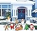 DAEGOD Christmas Outdoor Yard Signs Decorations -Xmas Holiday Winter Wonderland Yard Sign Outdoor Lawn Yard Decorations(Large 8 pcs)