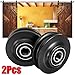 SAFETYON 2X POM Material Sliding Barn Door Wheel Sliding Door Hardware Closet Hardware Roller Cabinet Window Pulley Black