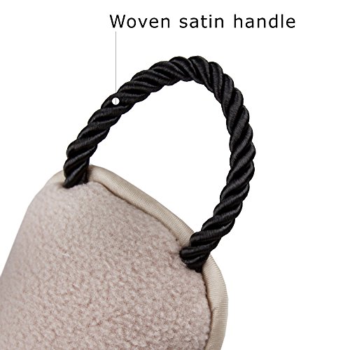 Home Intuition 3-Feet Draft Stopper Cloth Seal Weather Stop, Beige