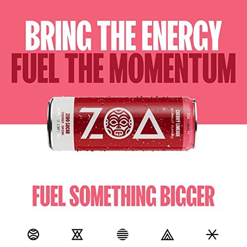 ZOA Zero Sugar Energy Drinks Healthy Energy Formula With Vitamins, Electrolytes, Antioxidants
