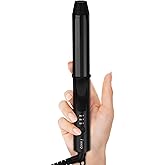 FARERY Travel Curling Iron, 1 Inch Mini Curling Iron Travel Size with 3 Adjustable Temp, 100-240V Dual Voltage, Auto-Off, Ceramic Mini Hair Curler with Keratin&Argan Oil Infuse, Includes Storage Bag