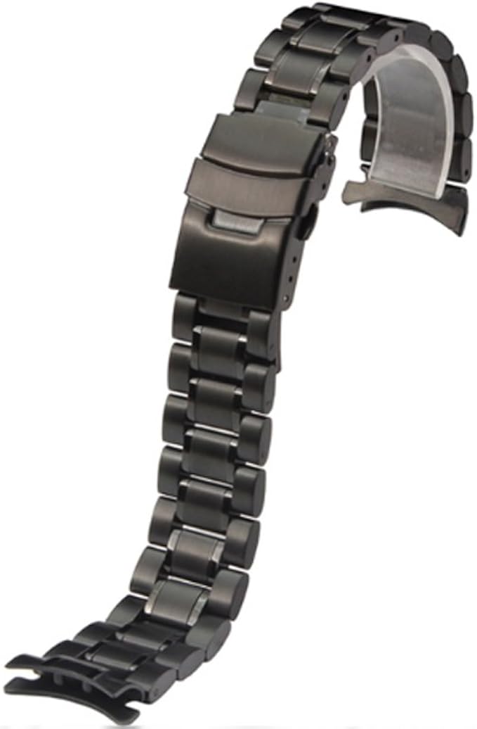 Amazon 腕時計ベルト 腕時計バンド 替えストラップ 社外品 汎用ステンレスベルト 取付幅18mm mm 22mm 24mm 適用 Omega オメガ Seamaster シーマスター Speedmaster 007 スピードマスター 尾錠 mm ブラック 時計バンド 腕時計 通販