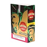 ZIG ZAG CIGAR WRAPS 2 PER PACK STRAWBERRY FLAVOR PACK OF 25
