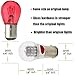 AMAZENAR 2-Pack 1157 BAY15D 1016 1034 7528 2057 2357 Extremely Bright Red LED Light 12V-DC, AK-3014 39 SMD Replacement Bulbs For Tail Brake Light Lamps