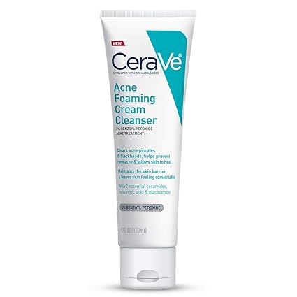 cerave acne foaming cream cleanser minsan