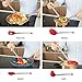 MICHELANGELO Kitchen Utensil Set Red, Stainless Steel Silicone Kitchen Utensils Set of 8, Red Kitchen Utensils for Nonstick Cookware, Red Utensils 8 Piece, 8 Piece Spatula Set for Ceramic Pans