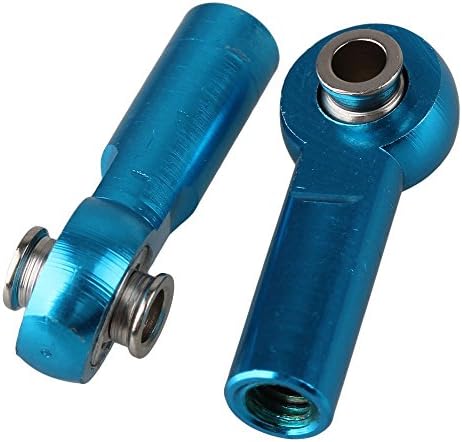 Yiguo 2pcs D10043 Aluminum M4 Link Rod End Ball Joint for RC 1:8 1:10 Model Car Upgrade Parts Blue