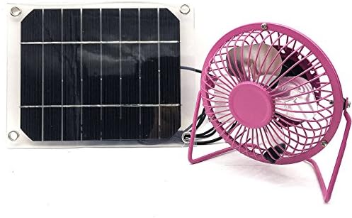Solar Fan10W Powerd Cooler Cooling For Laptop PC Air Conditioner Summer (Pink)