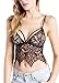 Wink Gal Women's Transparent Sheer Lace Bralette Cami Tops Bras