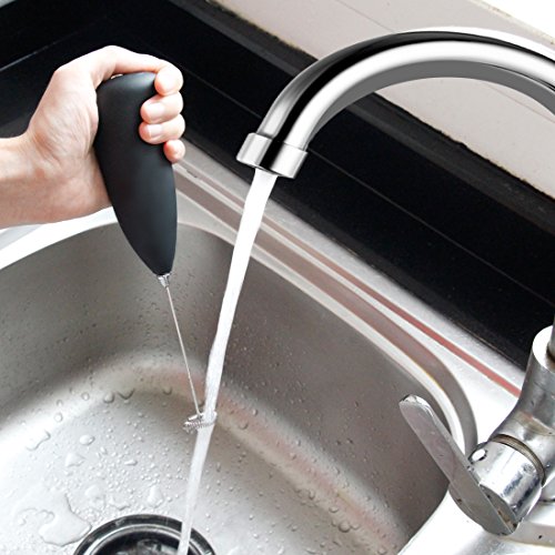 Milk Frother Handheld Battery Operated Electric Foam Maker for Coffee,Latte,Cappuccino,Hot Chocolate,Durable Drink Mixer Stainless Steel Whisk Include Stainless Steel Stand