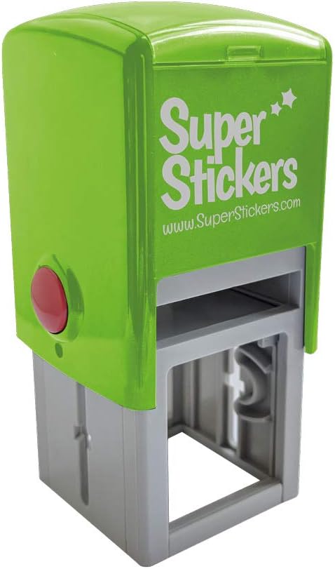 SuperStickers - Ladybird Pre Inked Teacher Stamper for Marking - Green with Message 'Brilliant' - Image 4
