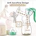OMORC Breast Pump, Manual Breastfeeding Pump with 160ml PPSU Milk Bottle, Comfortable Hand Silicone Pump with 2 Sucking Modes, 100% Food-Grade BPA Free