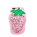 C CASESOPHY Glitter Liquid Floating Stars Pink Strawberry Case for iPhone 7 Plus / 8 Plus Large Size 3D Soft Silicone Ultra Thick Protective Cute Fresh Bling Shiny Bold Gift Kids Women Teens Girls