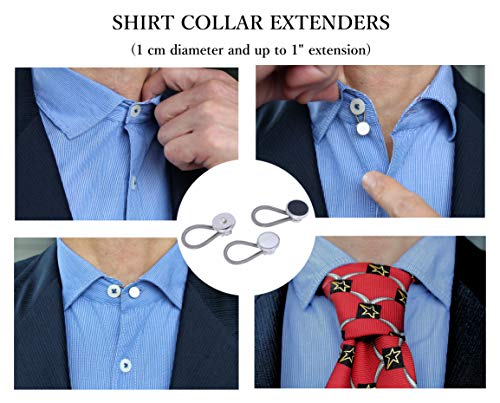 No Stitch Repair Kit, a No-Sew Kit with Fusible Web Hemming Tape, Cotton and Jean Iron On Patches, Collar Extenders for Shirts, Waist Extenders for Pants, and Sewing Pins to Fix Garments Fast and Easy - Thumbnail 2
