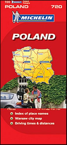 Michelin Map No. 720 Poland, Scale 1:1,700,000 (Michelin Guides and Maps) by 