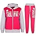 Kids Girls Tracksuit #SELFIE Print Hoodie & Bottom Jog Suit New Age 7-13 Years