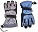 N'Ice Caps Kids Magical Color Changing Thinsulate And Waterproof Ski Gloves (10-12yrs, Black/Charcoal)