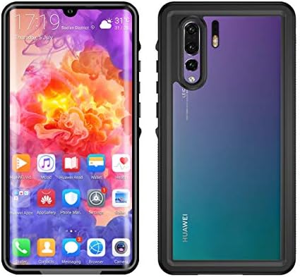 Waterproof Case Compatible with Huawei P30 Pro,Yuqoka IP68 Certified Full Sealed Cover Heavy Duty Protection Shockproof Underwater Cases for Huawei P30 Pro (No Buoyancy Cotton)
