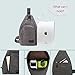 SAYGOER Canvas Sling Bag Unbalance Bag Men & Women for Outdoor Sports Grey