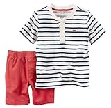 Carter's Baby Boys' 2 Piece Henley Jersey Set