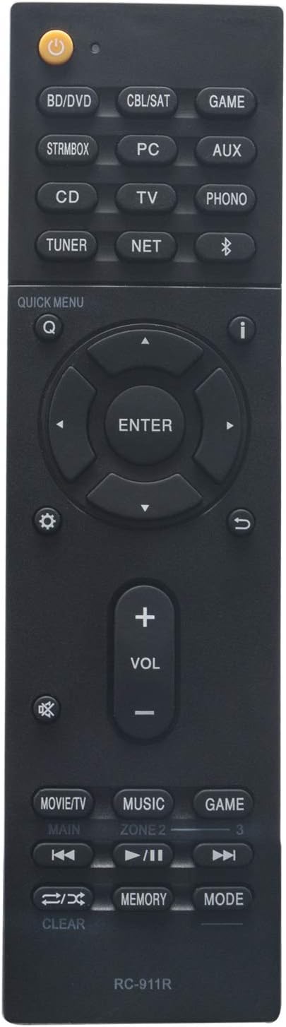 ALLIMITY RC-911R Remote Control Replace fit for Onkyo AV Receiver TX-NR656 TX-NR686 TX-NR777 TX-RZ610 TX-RZ710 TX-RZ810 TX-NR555 HT-S7800 HT-R695 TX-NR676 TX-NR757 TX-NR787 TX-RZ610 - Image 3