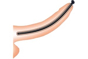 Gobuying Silicone Sound Smooth Urethral Sound Penis Plug Catheter Plug Urethral Dilator Masturbation Rod Sex Urinary Dilator 