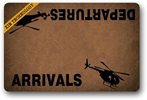Artsbaba Doormat Arrivals Departures Door Mat Rubber Non-Slip Entrance Rug Floor Door Mat Funny Home Decor Indoor Mat 23.6 x 15.7 Inches