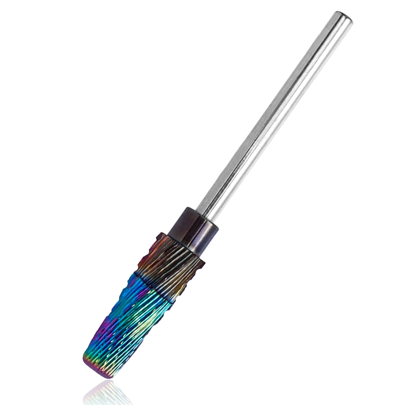 Mesee 5 in 1 Pro Nail Drill Bit, 3/32" Shank Tapered Barrel Nail Bit Tungsten Steel Nail File Drill Bit for Manicure Pedicure Acrylic Hard Gel Nails Art Polishing Cuticle Removal