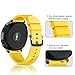 ANCOOL Compatible Gear Sport Band Replacement 20mm Silicone Watch Band Compatible Gear Sport/Galaxy Watch (42mm)/Ticwatch E/Ticwatch 2/Vivoactive 3 Watch - Small Yellow