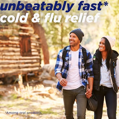 Alka-Seltzer Plus Power Max Cold & Flu Day+Night Medicine: Cough Suppressant, Cold and Flu Medicine For Adults and Children 12 Years and Older, 36 Count, Packaging May Vary