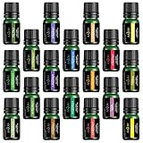 Anjou Essential Oils Set, 18Pcs 5mL Aromatherapy Oils Set, 2020 New Version Formula, Includes Lavender, Sweet Orange, Tea Tree, Eucalyptus, Lemongrass