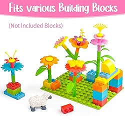 PREBOX Flower Building Toys Set for Toddler Girls