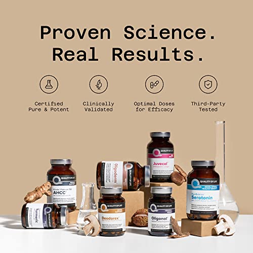 Quality of Life Premium Kinoko Platinum AHCC Herbal Supplement, 750mg