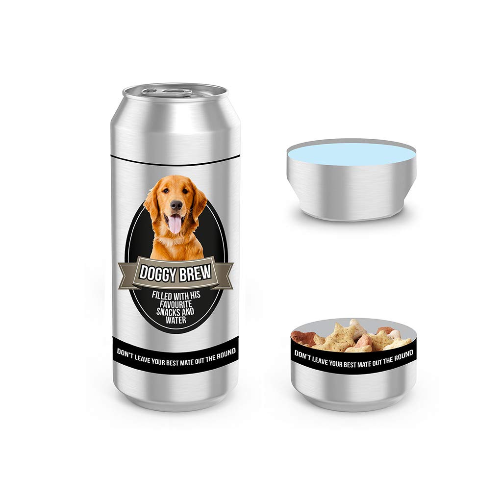 Man's Best Friend Treat factory Treat and Water Container - Beer Can for Dogs Only'