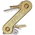 Brass KeyBar Key Organizer EDC Tool | Everyday Carry Compact Key Holder Multi-Tool and Keychain Organizer with Pocket Clip (Holds up to 12 Keys) Made in the USA