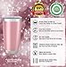 CHILLOUT LIFE 20 oz Stainless Steel Tumbler with Lid & Gift Box | Double Wall Vacuum Insulated Travel Coffee Mug with Splash Proof Slid Lid | Insulated Cup for Hot & Cold Drinks, Rose Gold Tumbler