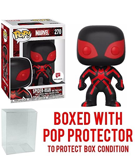 Funko Pop! Marvel: Spider-Man Big Time Suit #270 Walgreens Exclusive Collectible Figure (Bundled with Pop Box Protector Case)